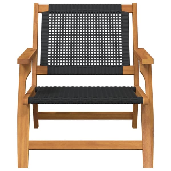 vidaXL Hagemøbler 2 stk Svart 76x67x73,5 cm Massivt Akasietre