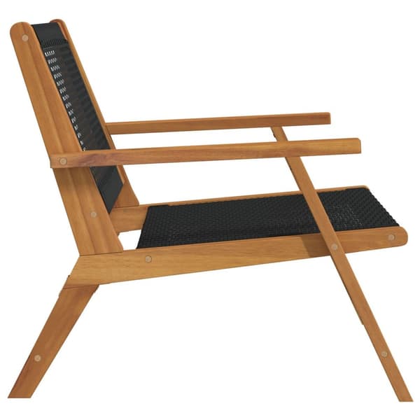 vidaXL Hagemøbler 2 stk Svart 76x67x73,5 cm Massivt Akasietre
