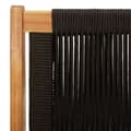 Miniatyrbilde 9 av 11: vidaXL Hagebenk svart 76x122x73 cm solid akasietre