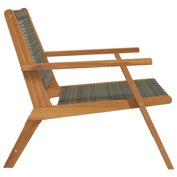 vidaXL Hagemøbler 2 stk Grå 76x67x73.5 cm Solid Akasietre