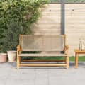 Pikkukuva 4 / 11: vidaXL puutarhapenki Beige 122x76x73.5 cm Täysi akaasiapuu