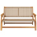 Pikkukuva 6 / 11: vidaXL puutarhapenki Beige 122x76x73.5 cm Täysi akaasiapuu