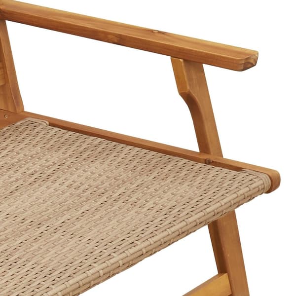 vidaXL puutarhapenki Beige 122x76x73.5 cm Täysi akaasiapuu