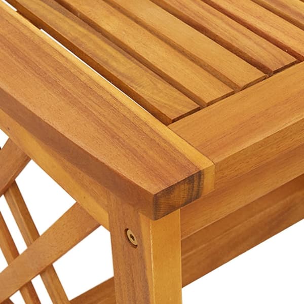 vidaXL Hagebord Brun 45x45x50 cm Solid Akasietre