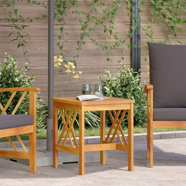 vidaXL Hagebord Brun 45x45x50 cm Solid Akasietre