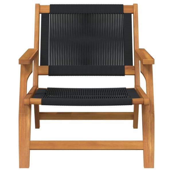 vidaXL Hagemøbler 2 stk Svart 67x77x73 cm Massivt Akasietre