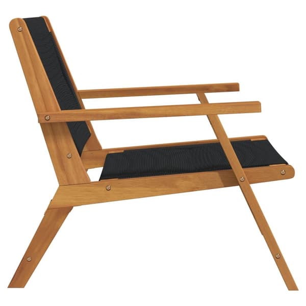 vidaXL Hagemøbler 2 stk Svart 67x77x73 cm Massivt Akasietre