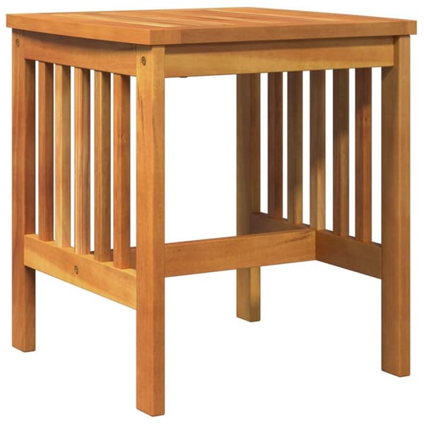 vidaXL Patio Chair Brun Træ Standard Holdbar Sidebord Firkantet