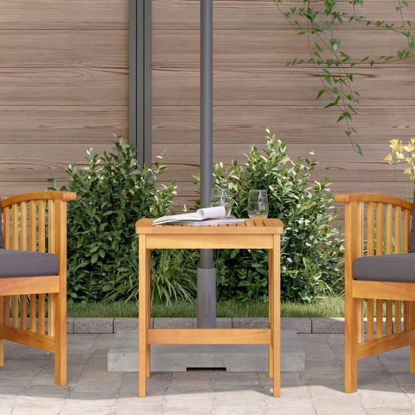vidaXL Hagesidebord Brun 45x45x50 cm Massivt Akasietre