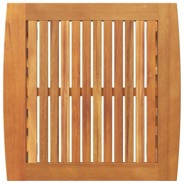 vidaXL Hagesidebord Brun 45x45x50 cm Massivt Akasietre