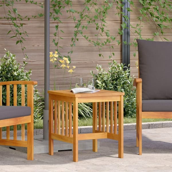 vidaXL Hagesidebord Brun 45x45x50 cm Massivt Akasietre