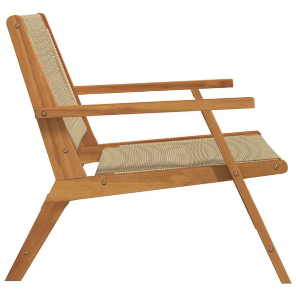 vidaXL Hagebord 2 stk Beige 67x77x73 cm Massivt Akasietre