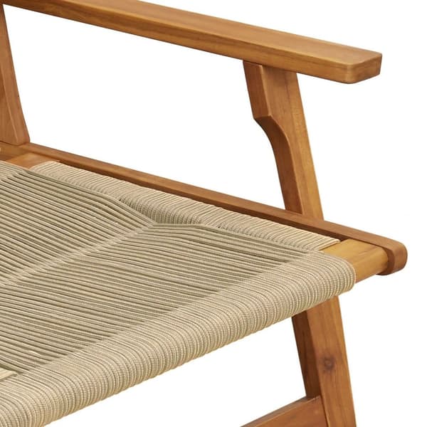 vidaXL Hagebord 2 stk Beige 67x77x73 cm Massivt Akasietre