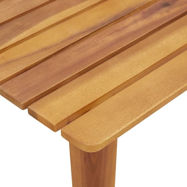 vidaXL Sæt af 2 Sort & Hvid, Teak Look Akacietræ, Rattan
