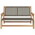 Miniatyrbilde 6 av 11: vidaXL Hagebenk Grå 122x76x73.5 cm Solid Akasietre