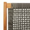 Miniatyrbilde 9 av 11: vidaXL Hagebenk Grå 122x76x73.5 cm Solid Akasietre