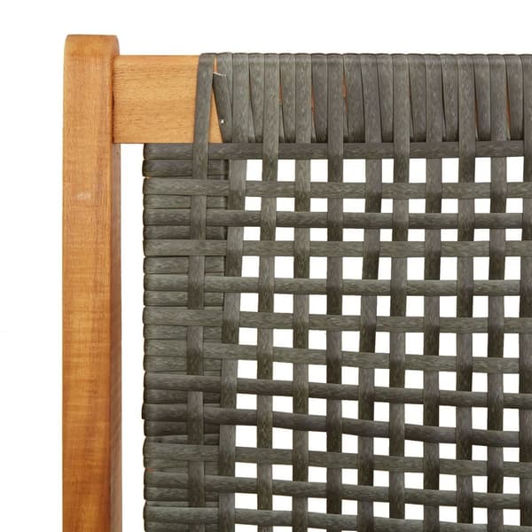vidaXL Hagebenk Grå 122x76x73.5 cm Solid Akasietre