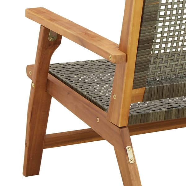 vidaXL Hagebenk Grå 122x76x73.5 cm Solid Akasietre