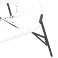 Miniatyrbillede 8 af 9: vidaXL haveæg stol polyrattan sort og hvid