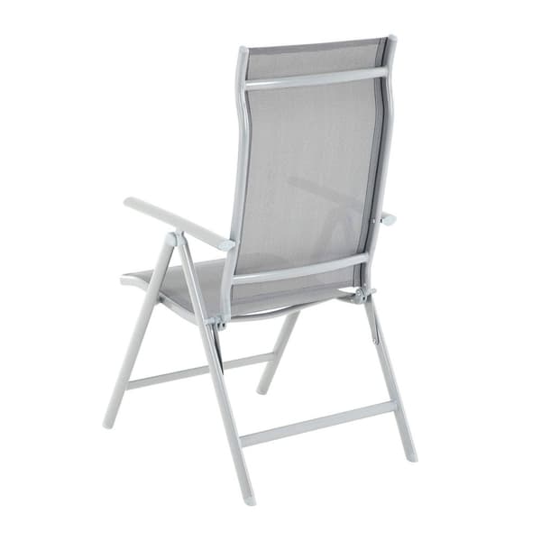 Trädgårdsstolar, SONGMICS, 56x70x106 cm, Grå.