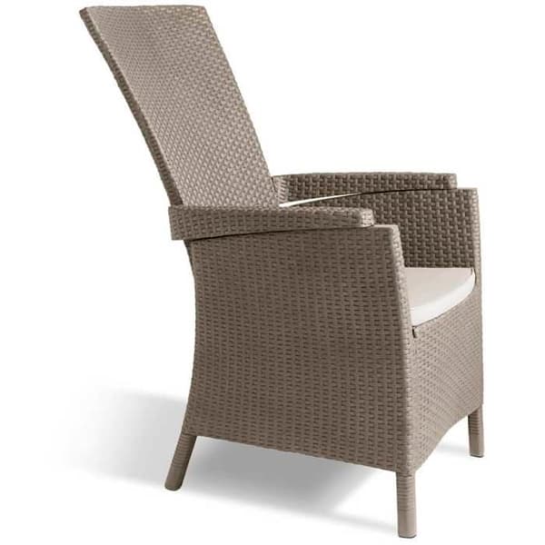 Keter Vermont Cappuccino liggande trädgårdsstol 238449 420019