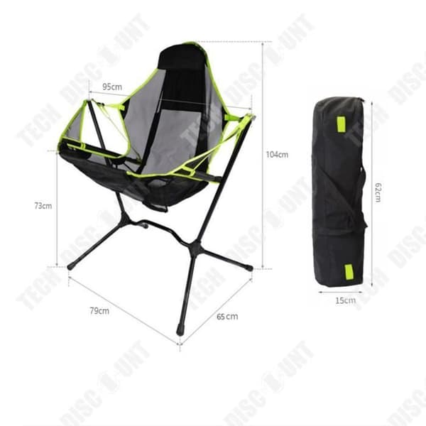 TD® Utomhusgungstol i aluminiumlegering ultralätt campingfiskestol grill hopfällbar stolport