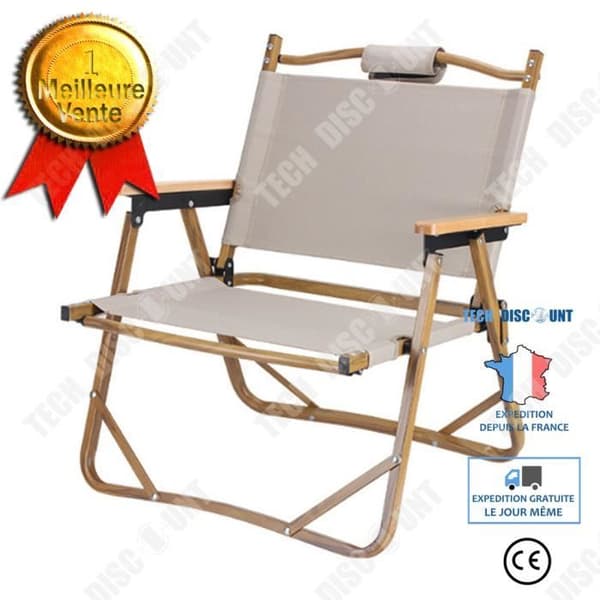 TD® Camping Klappstol Fältfiskestol Friluftsliv Skiss Portabel Kermit-stol i aluminium