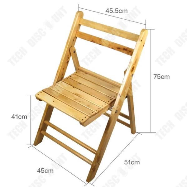 TD® Solid wood hopfällbar stol uteservering stol cypress trä grillstol pall ryggstol