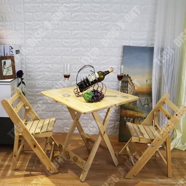 TD® Solid wood hopfällbar stol uteservering stol cypress trä grillstol pall ryggstol