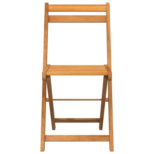 Hopfällbara caféstolar 6 st massiv teak