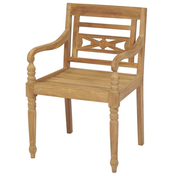 Bataviastolar 2 st massiv teak