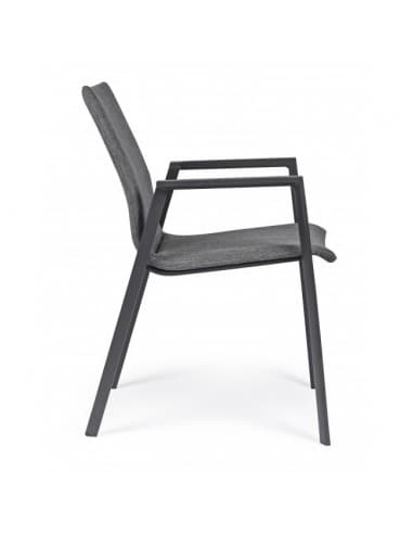 BOLZANO Orte havestol antracit 55,5 x 60 x 83 cm