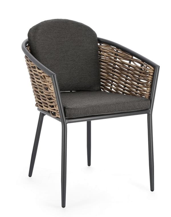 BOLZANO Malpensa havestol antracit 63x63x79,5 cm
