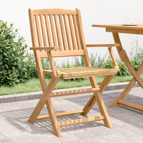 Hopfällbara trädgårdsstolar 4 st 57,5x54,5x90 cm massiv akacia