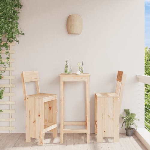Barpallar 2 st 40x48,5x115,5 cm massiv furu
