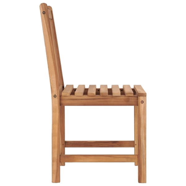 Trädgårdsstolar 2 st med dynor massiv teak