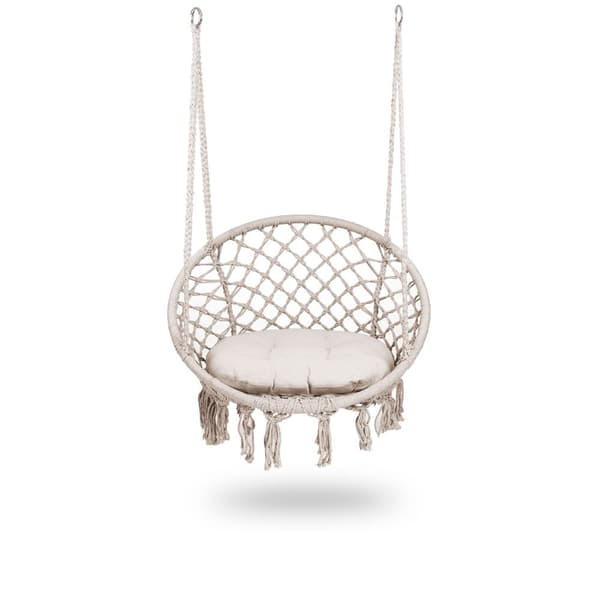 Riippuva puutarhakeinutuoli BOHO beige