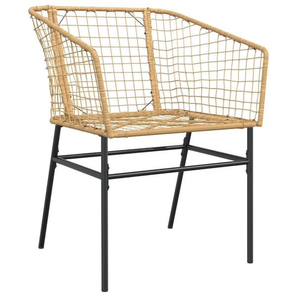 5-delars trädgårdsdining set Brun Poly Rattan