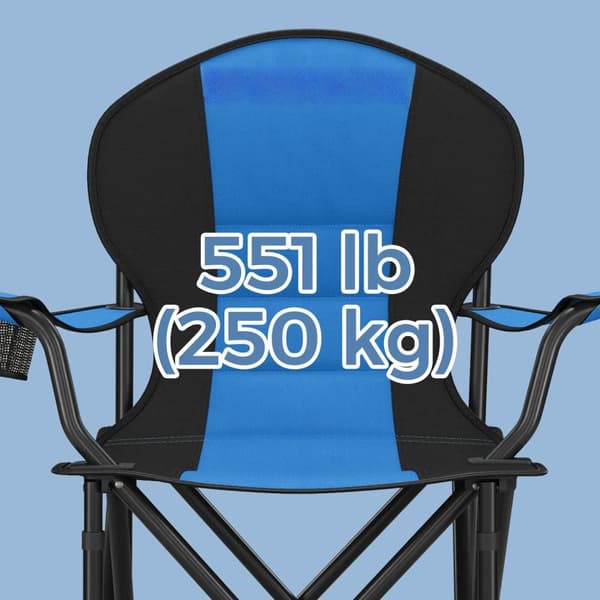 Campingstol, SONGMICS GCB06BU, 55x90x102 cm, Blå