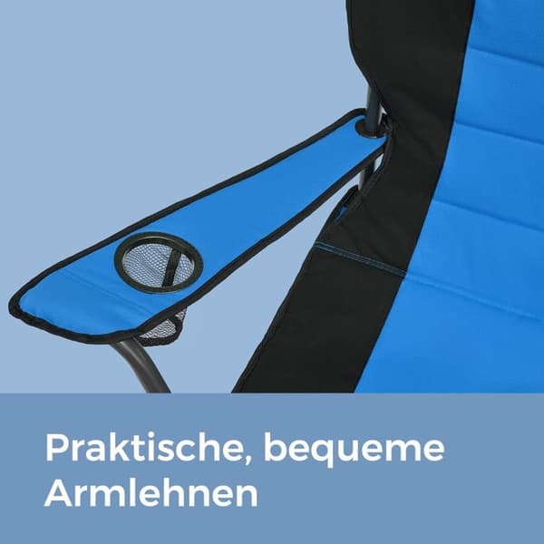 Campingstol, SONGMICS GCB06BU, 55x90x102 cm, Blå
