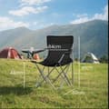 Miniatyrbild 5 av 5: Campingstolar, SONGMICS GCB01BK, 52x84x81 cm, Svart