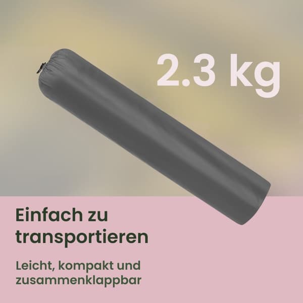 Camping Stol Sæt, 52x84x81 cm, Skifergrå