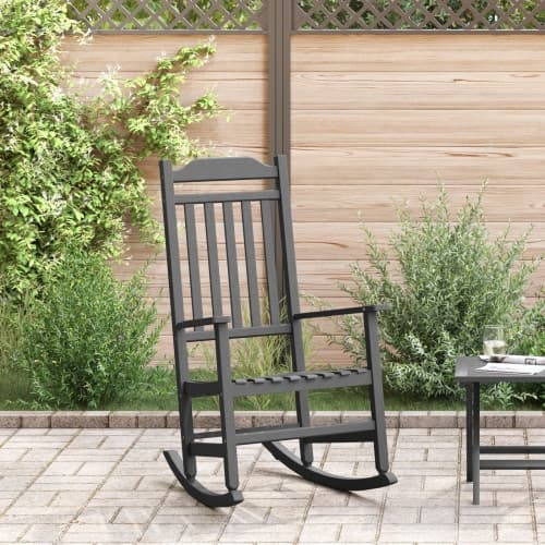 Trädgårds Gungstol Svart 65x84x114 cm HDPE