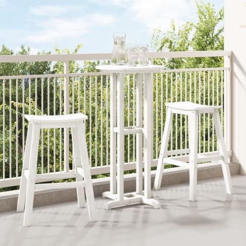 Bar Stolar 2 st Vit HDPE