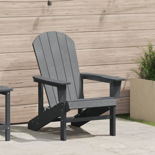 Adirondack stol Ljusgrå 74x82x91 cm HDPE