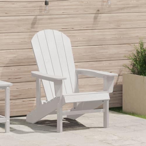 Adirondackstol Vit 74x82x91 cm HDPE