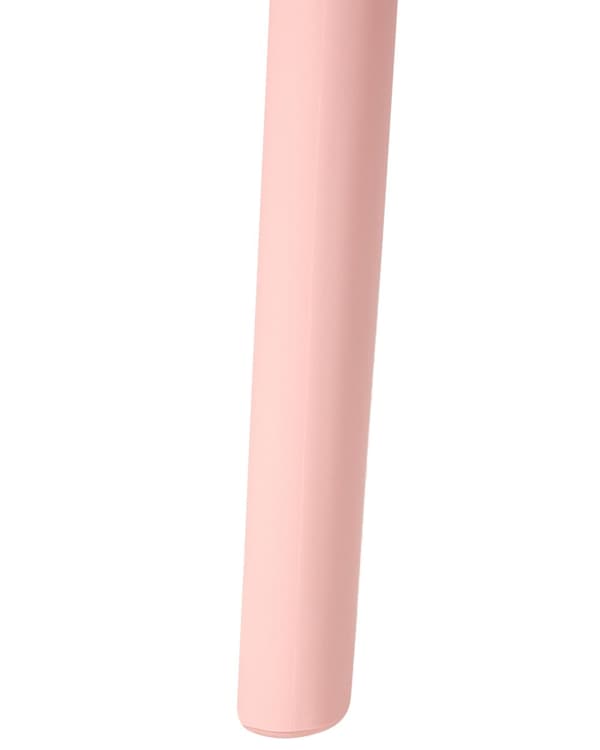 Sett med 4 Spisestuestoler Rosa Plast Innendørs Utendørs Hage Minimalistisk Stil