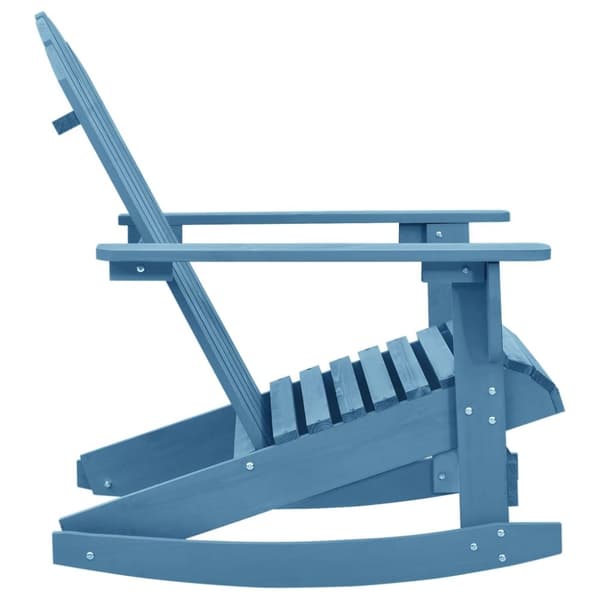 Gungstol adirondack massivt granträ blå