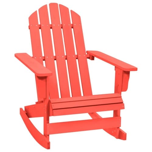 Gungstol adirondack massivt granträ röd