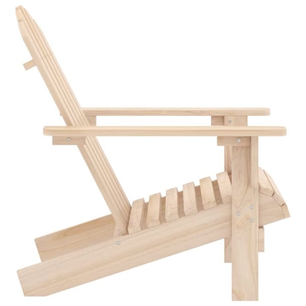 Adirondackstol massivt granträ